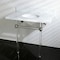 Fauceture 36X22 Marble Vanity Top W/ Acrylic Feet Combo, Marble/Nickel KVPB36MA8 - alternate 2
